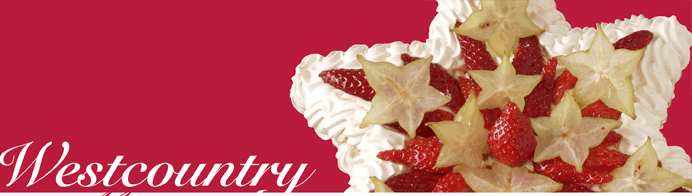 meringue with strawberries
